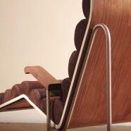 Stainless Steel Tube and Bent Wood Chair