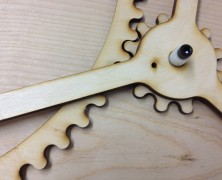 Laser cut wood